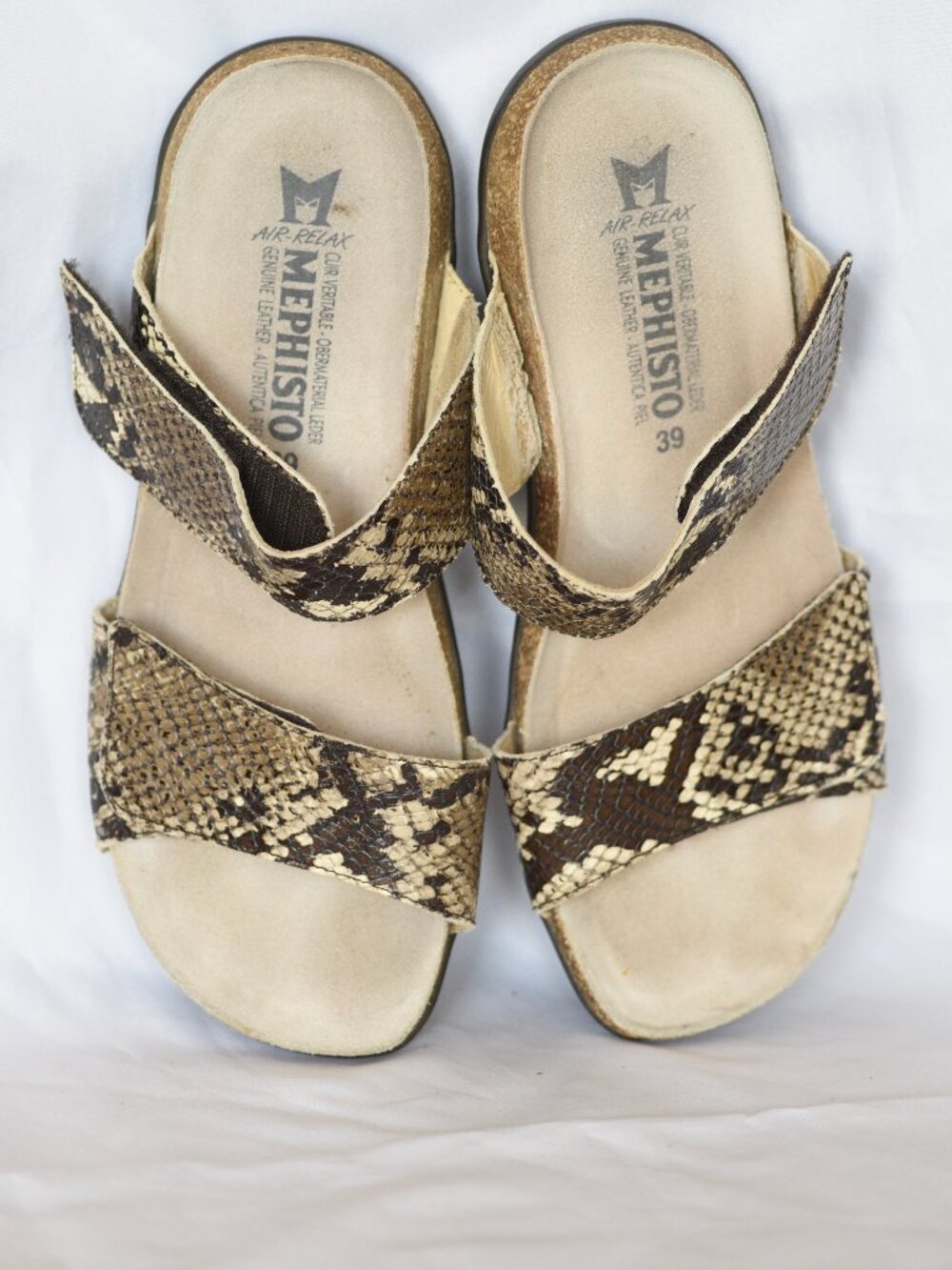 Mephisto Sandals With Velcro Straps Size 39